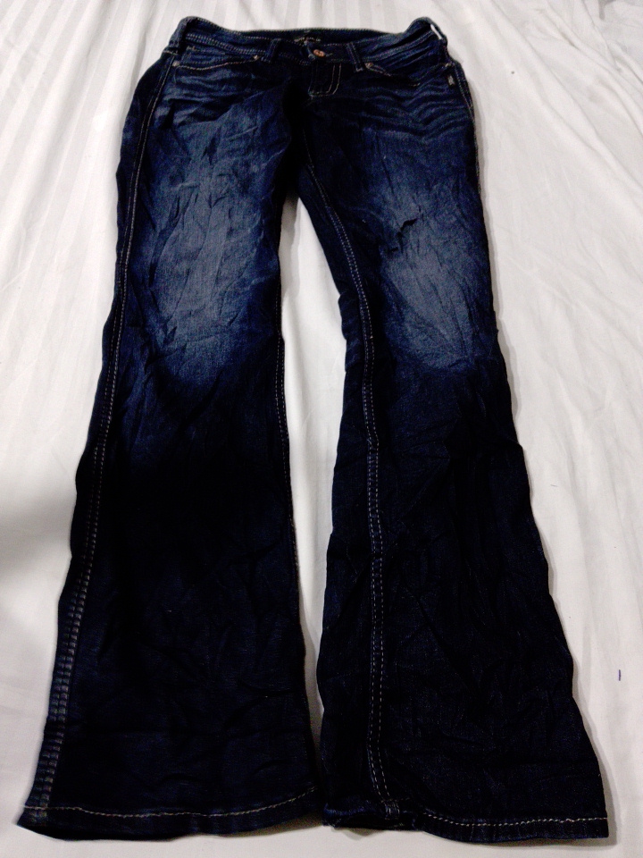 Jean flare bleu foncé