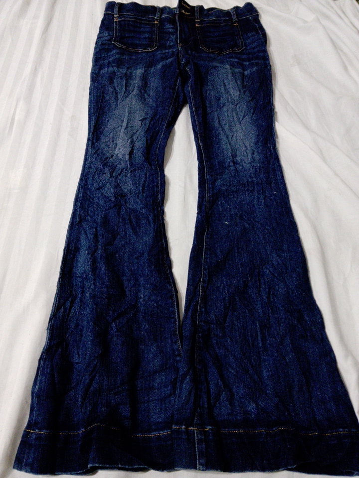 Dark Blue Flared Jeans