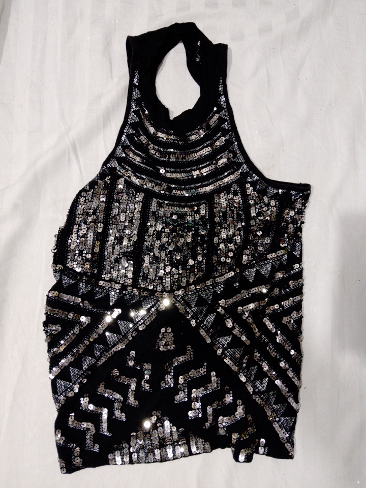 Sequined Halter Top