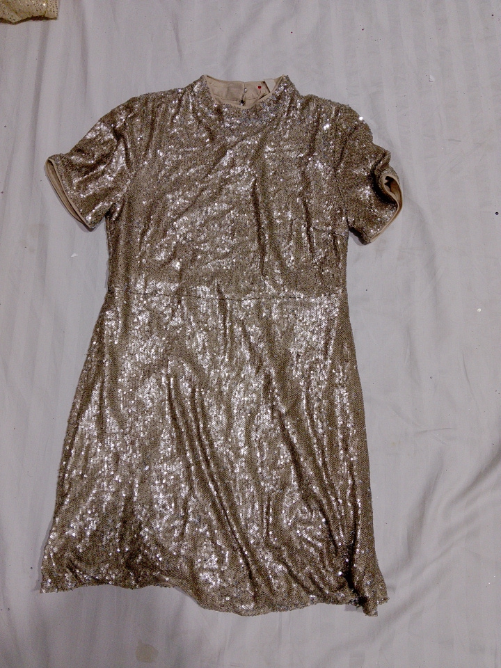 Sequined Gold Dress