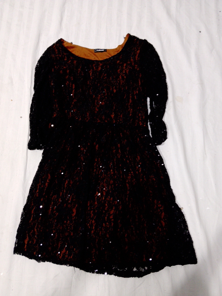 Sequined Lace Dress