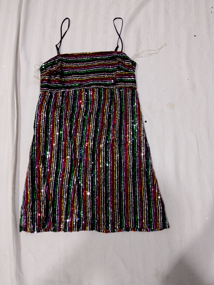 Multicolored Sequined Dress