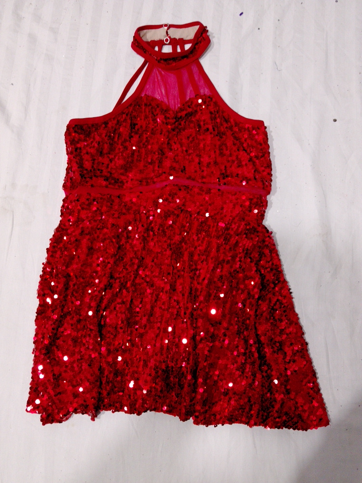 Sequined Red Dress