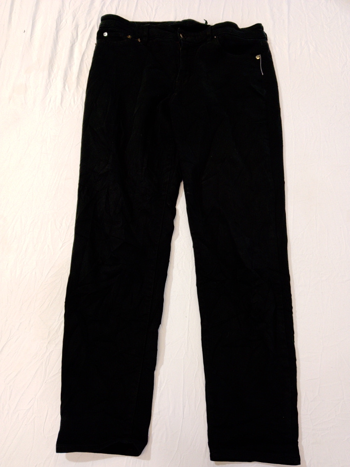 Pantalons en velours côtelé noir