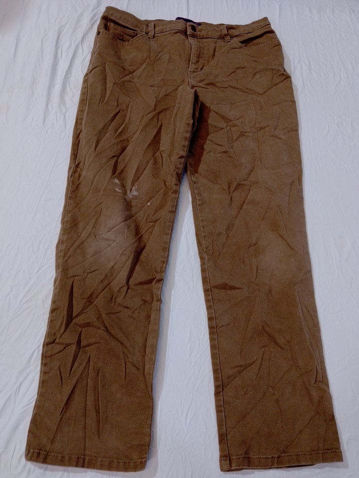 Pantalon en coton marron par Gloria Vanderbilt
