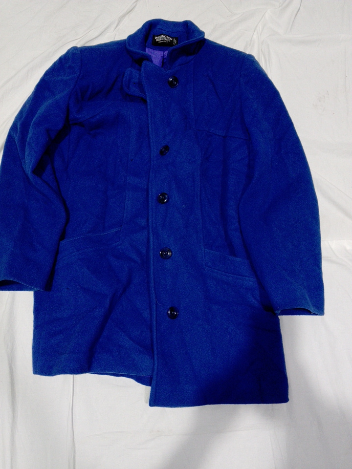 Royal Blue Wool Coat