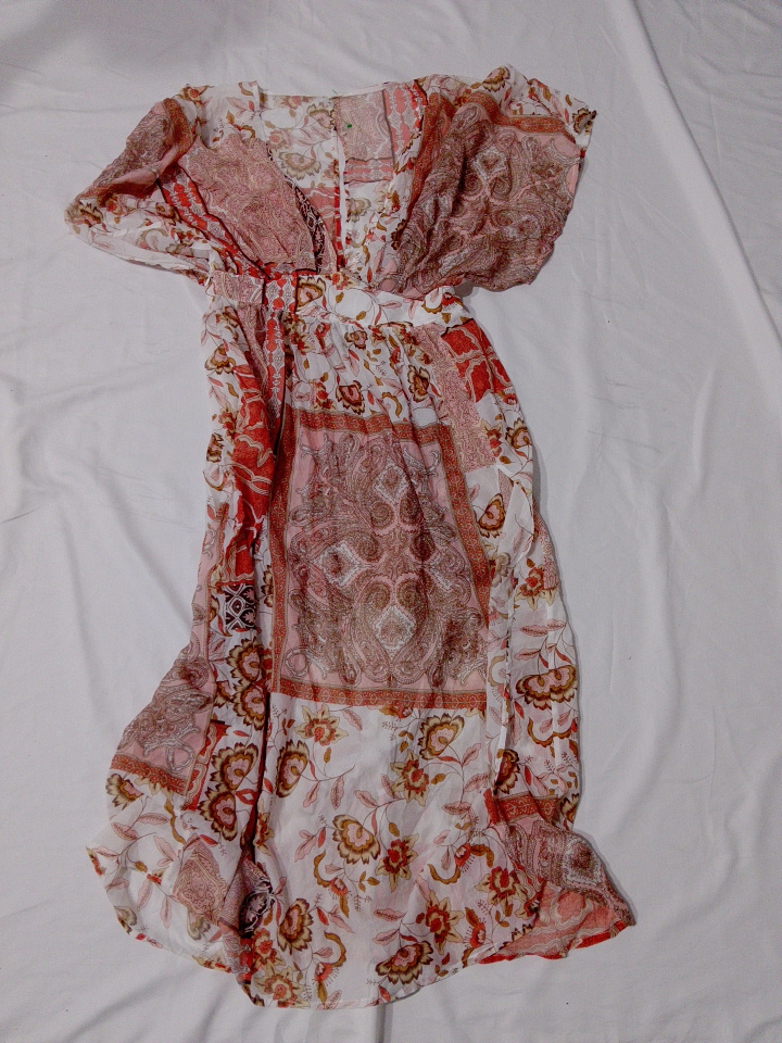 Bohemian Floral Print Sleeveless Wrap Maxi Dress