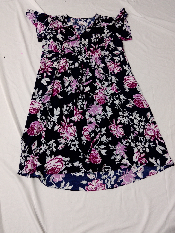 Isabel Floral Print Puffed Sleeve Mini Dress Size ..