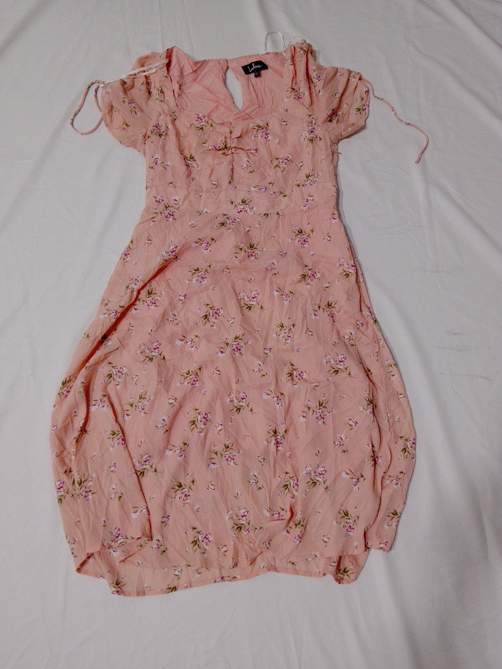 Lulus Pink Floral Off-Shoulder Midi Dress Size L