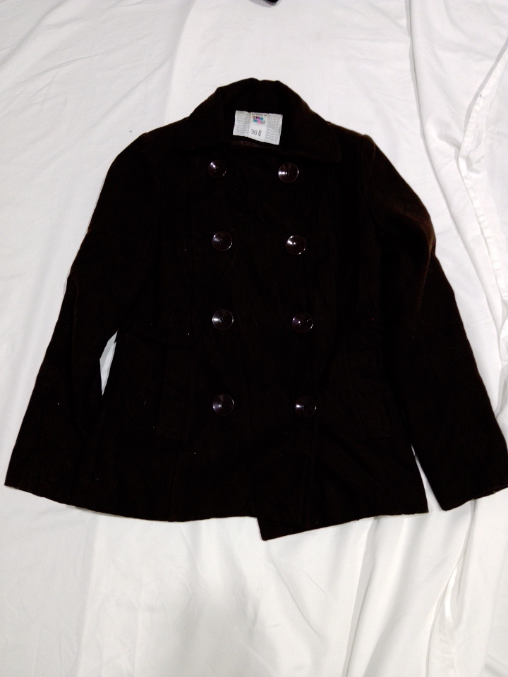 Jaqueta de Lã Mistura com Dupla Frente Oposta em M..