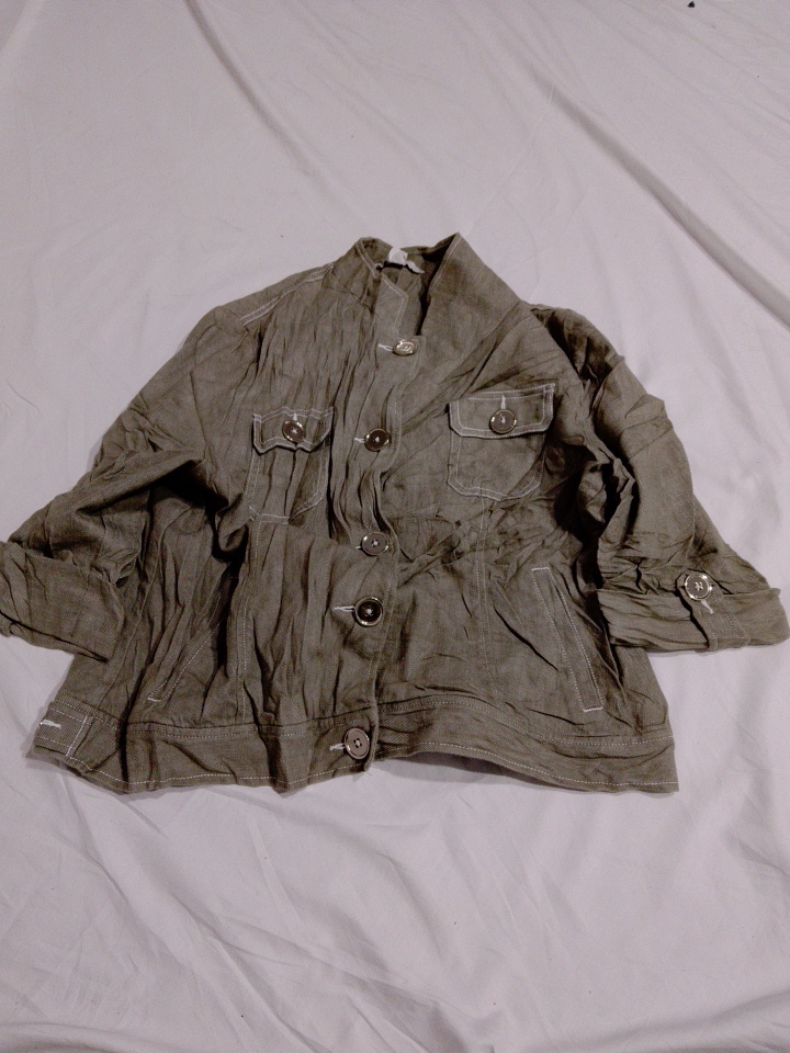 Carhartt Khaki Arbeitsjacke mit Knopfleiste und Ta..