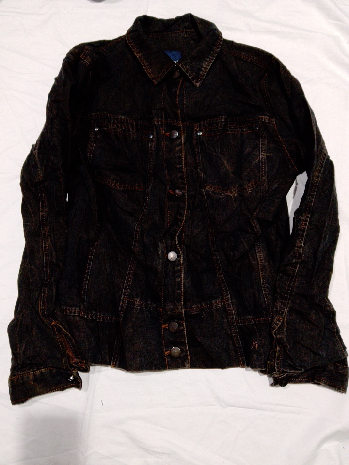 Vintage Dark Wash Denim Jacket by Jocavi