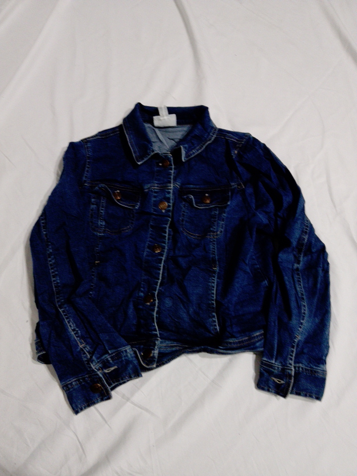Classic Blue Denim Jacket Größe M Petites