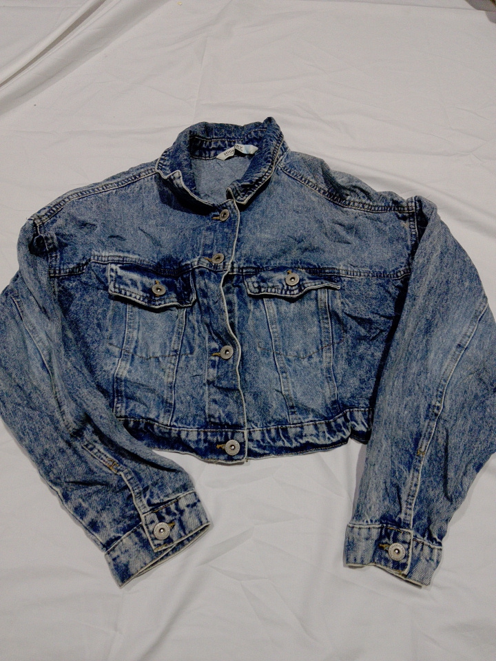 Veste en denim oversize coupée H&M en délavé clair