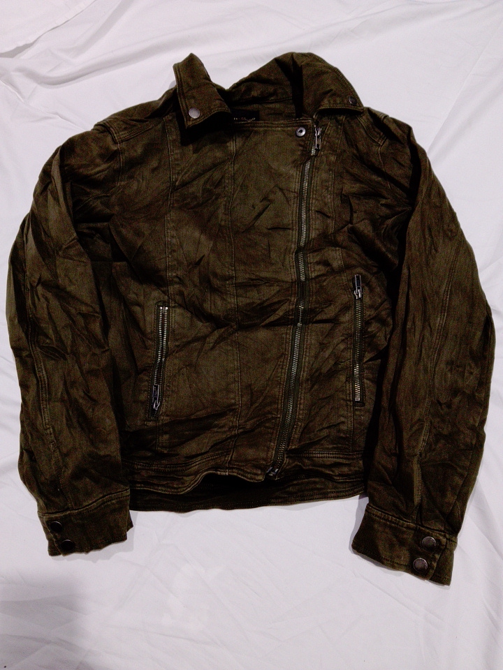 Liverpool Los Angeles Corduroy Asymmetrical Zip-Up..