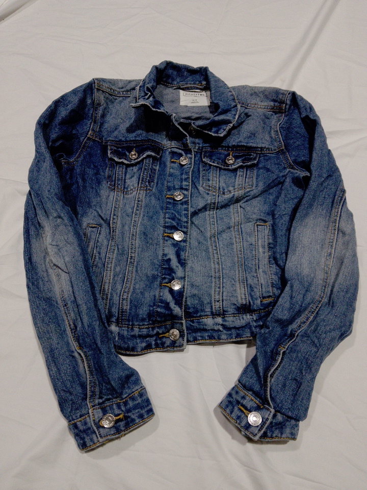 Eighty Two Vintage Wash Denim Jacket - Medium Size