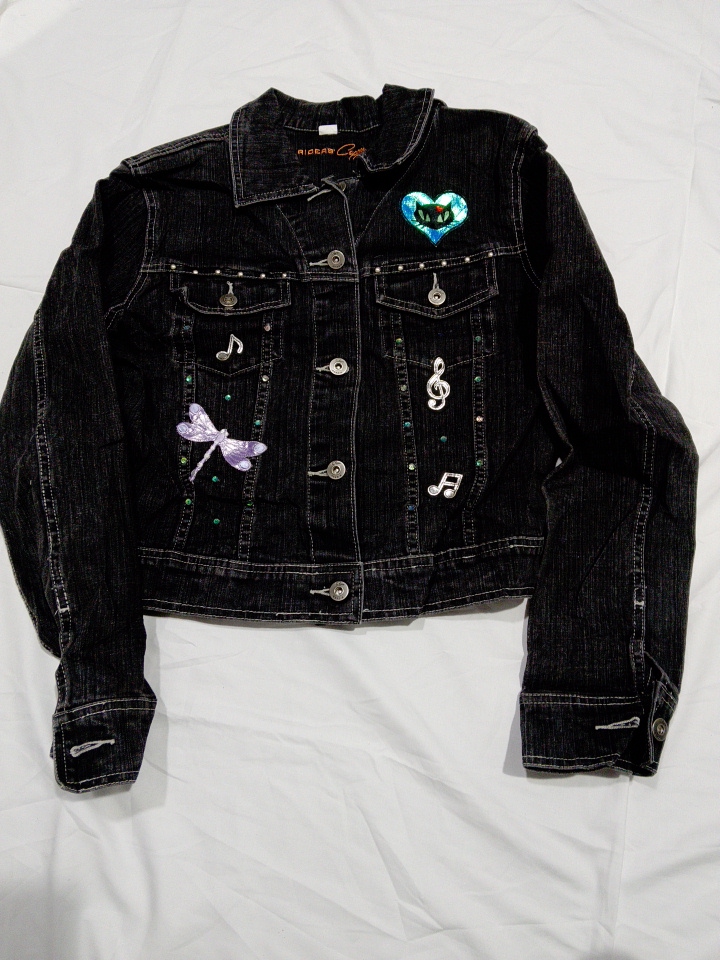 Vintage Riders by Jupiter Verziertes schwarzes Den..