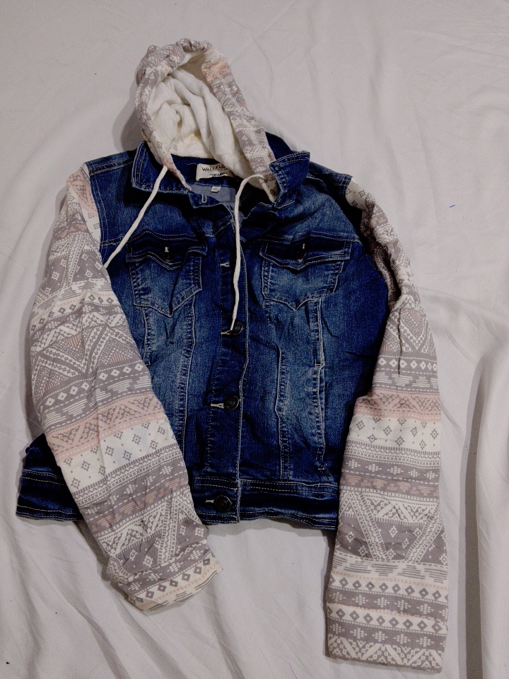 Wallflower The Dreamer Denim Hooded Jacket with Pa..