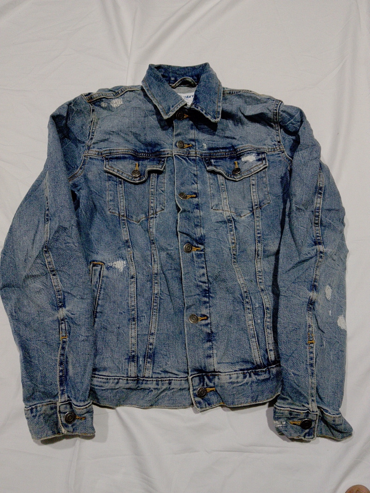 Veste en denim déchirée Old Navy taille M