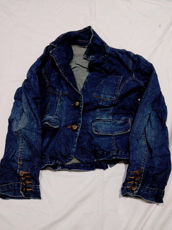 Veste Blazer en Denim Wildfox en bleu délavé moyen..