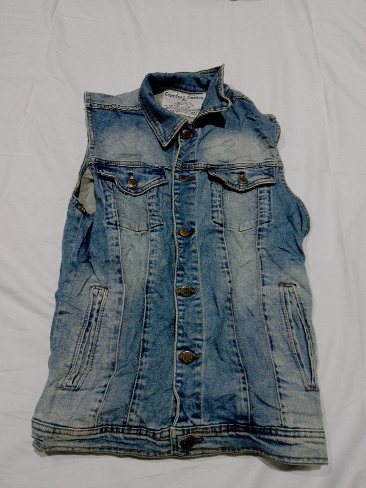 Veste en denim léger lavé XL par Comfort Denim