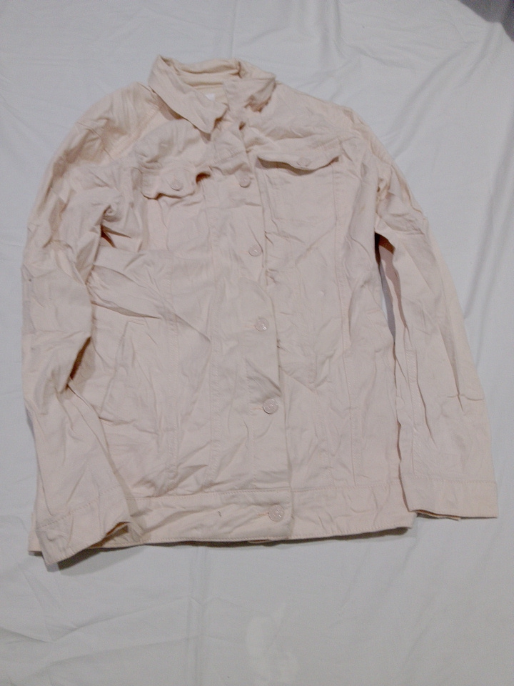 Lululemon Light Wash Denim Jacket with Button Fron..