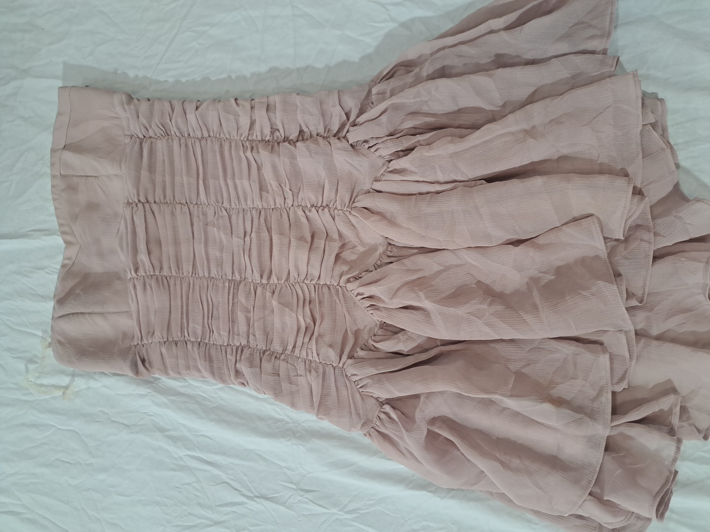 Charlotte Russe Strapless Ruffled Mini Dress in Bl..