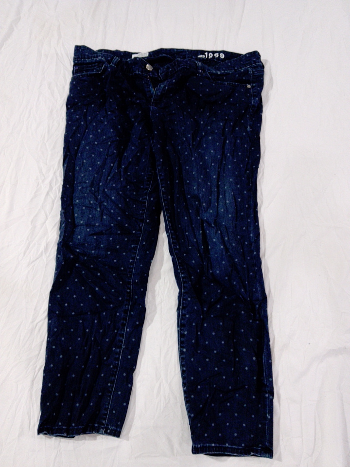 Gap 1969 Polka Dot Straight Leg Denim Jeans Size 3..
