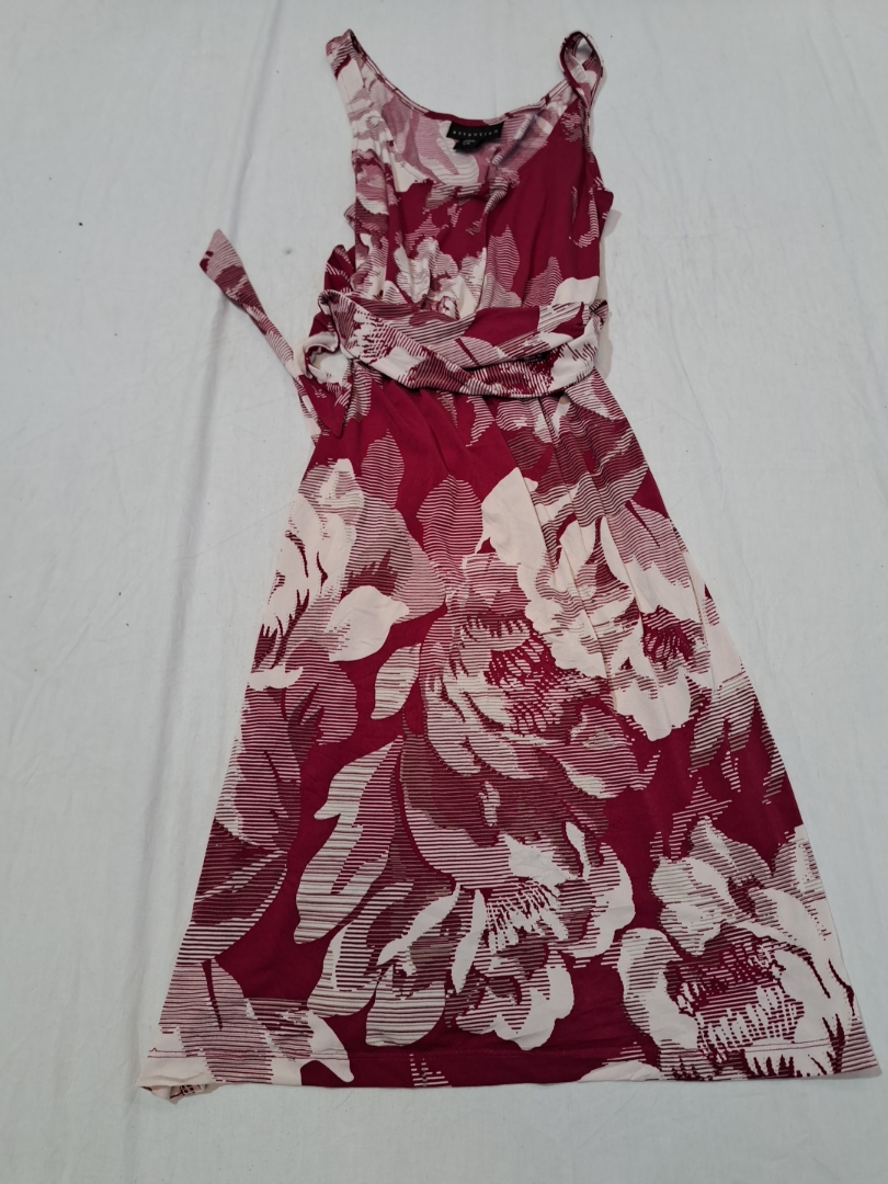 Abito senza maniche avvolgente a stampa floreale i..