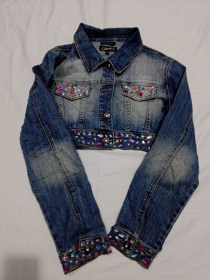 Veste en denim cropped Clash Jeans