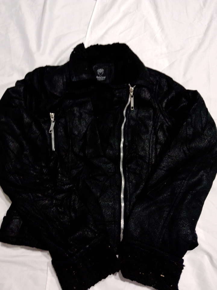 Ashley by Simpson Veste en cuir noir