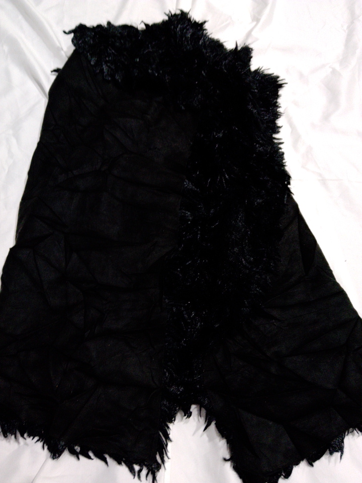 Black Fur Waistcoat