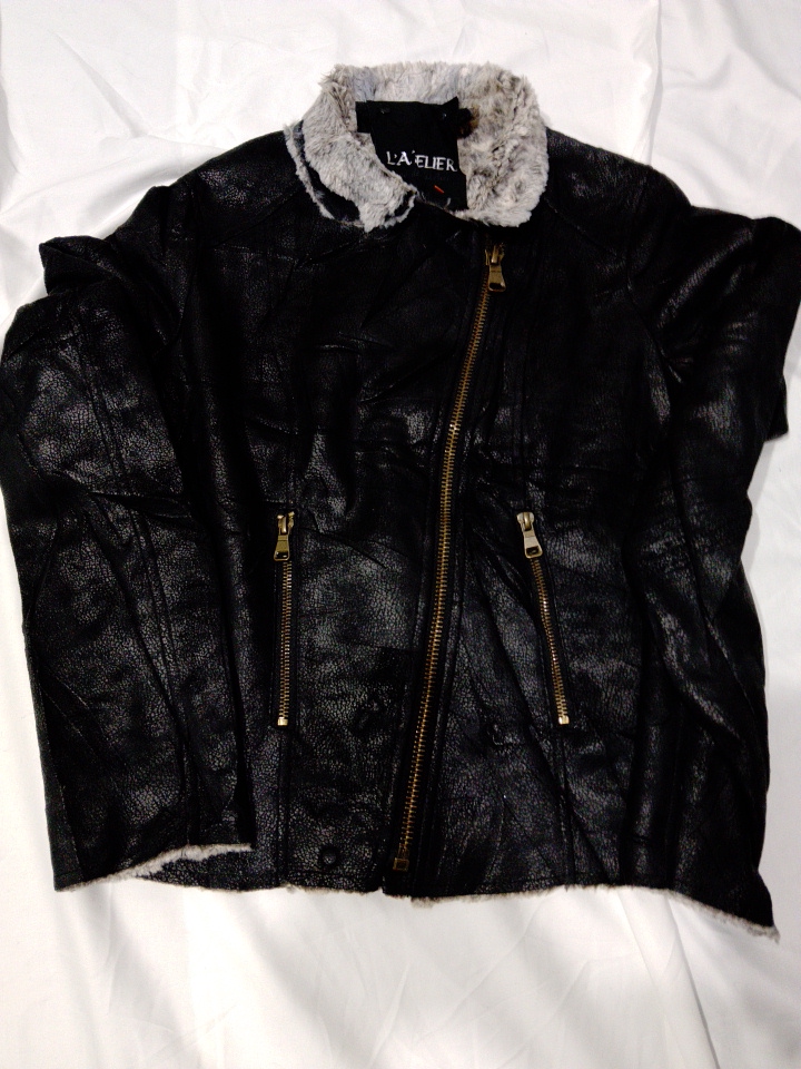L'Aelier Black Leather Jacket