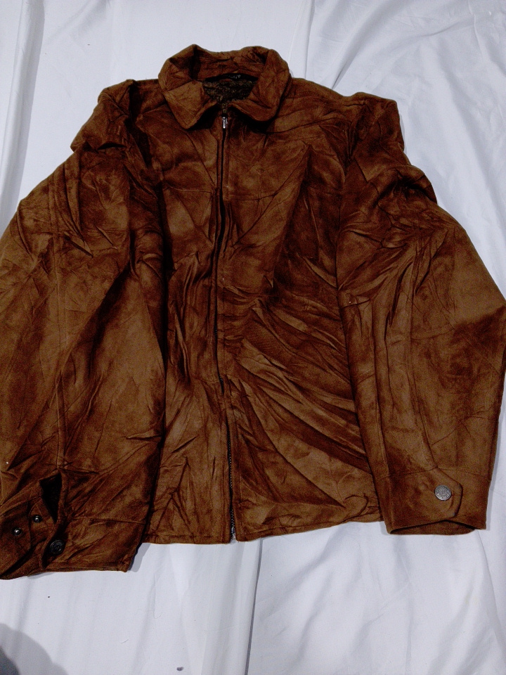 Vintage Brown Leather Jacket by The Woodroffe