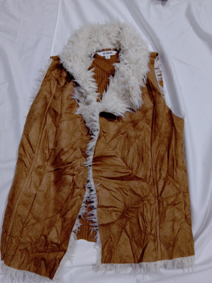 Gilet de taille avec bord en fourrure BB..