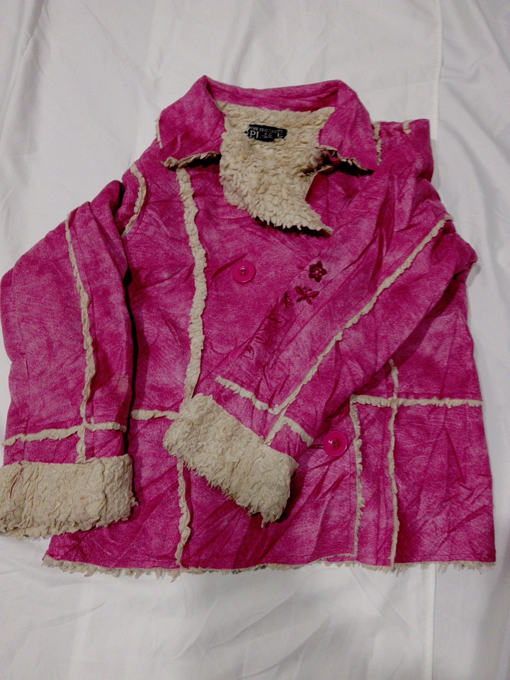 The Place Pink Fur Trim Jacket