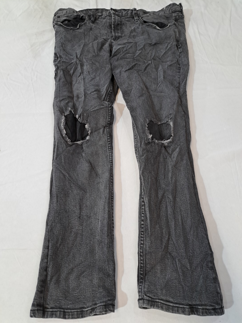 RUDE XXX Jeans évasés usés