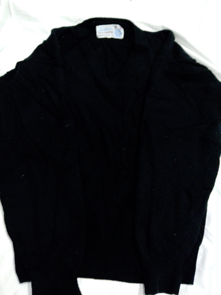 Gilet en lambswool noir Snowflakes