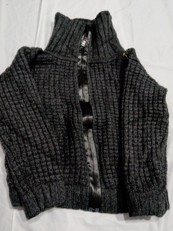 Liz Claiborne Grey Knit Cardigan