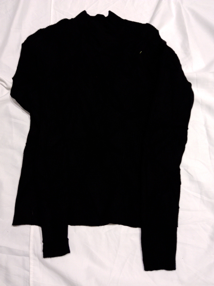 Guess Schwarzer Rollkragenstrickcardigan