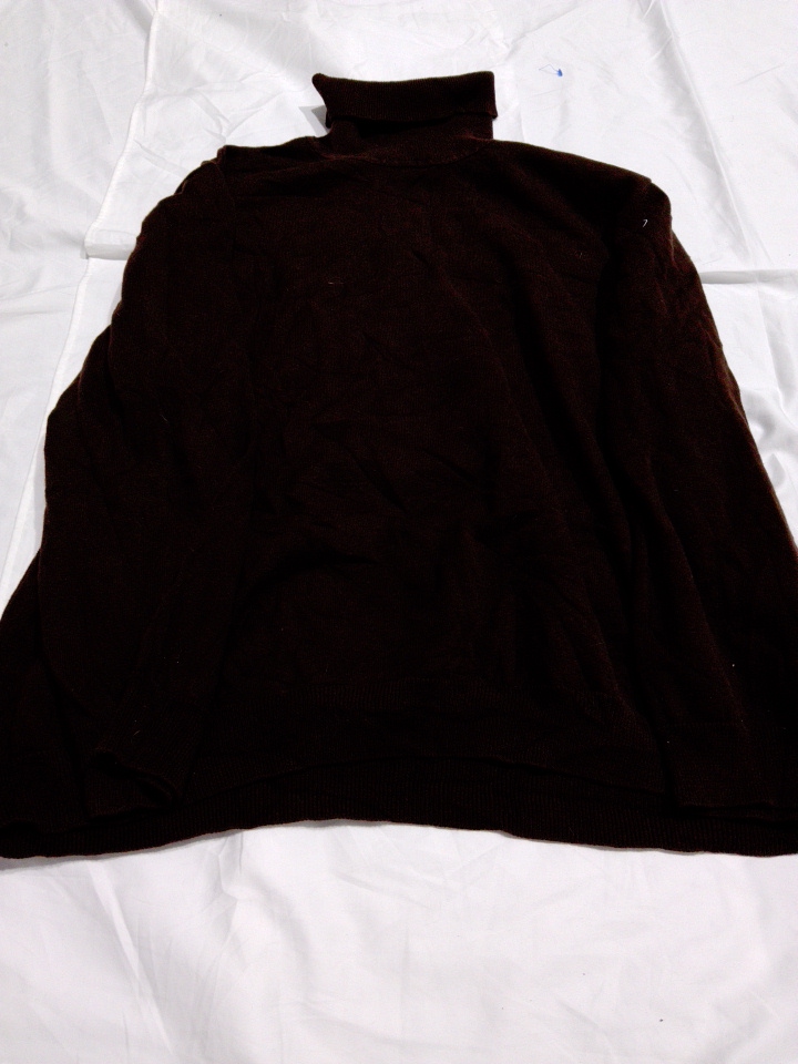 Pull à col roulé marron non marqué