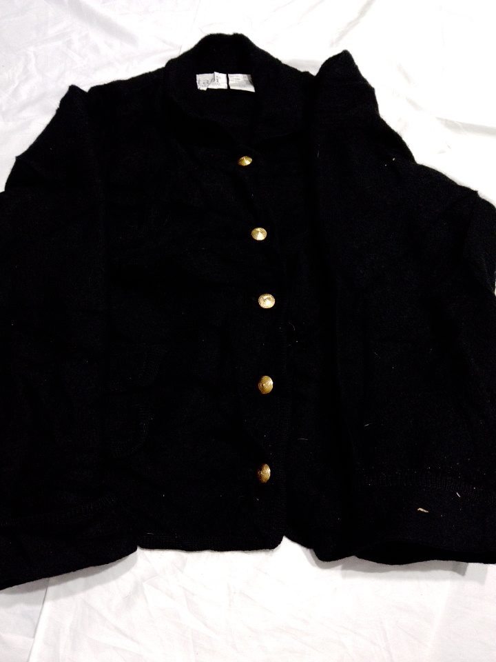 Tabio Black Knit Cardigan