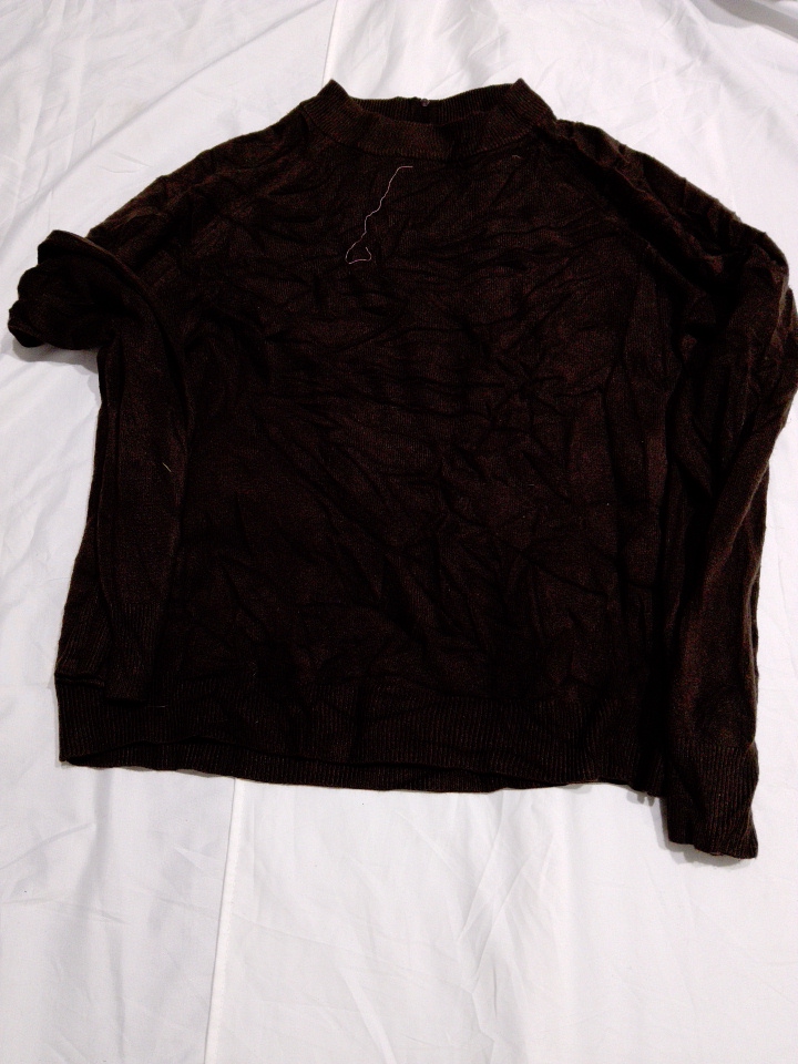 Mercer Street Brown Zip-Up Knit Cardigan