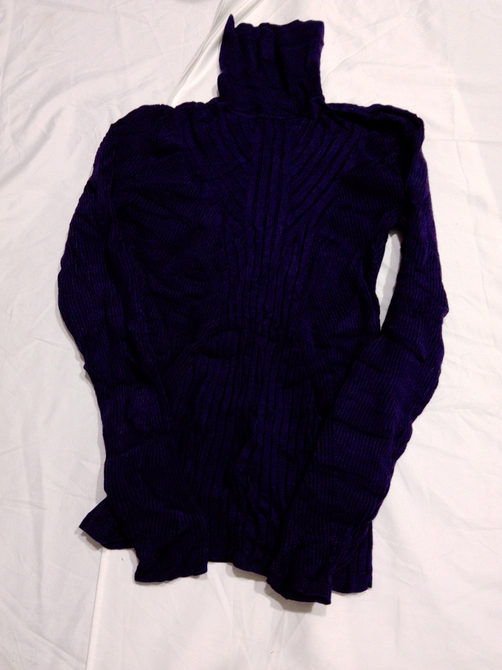 Milla Schroeder Purple Turtleneck Sweater