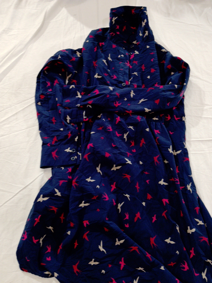 Gap Maternity Printed Bird Shirt Dress