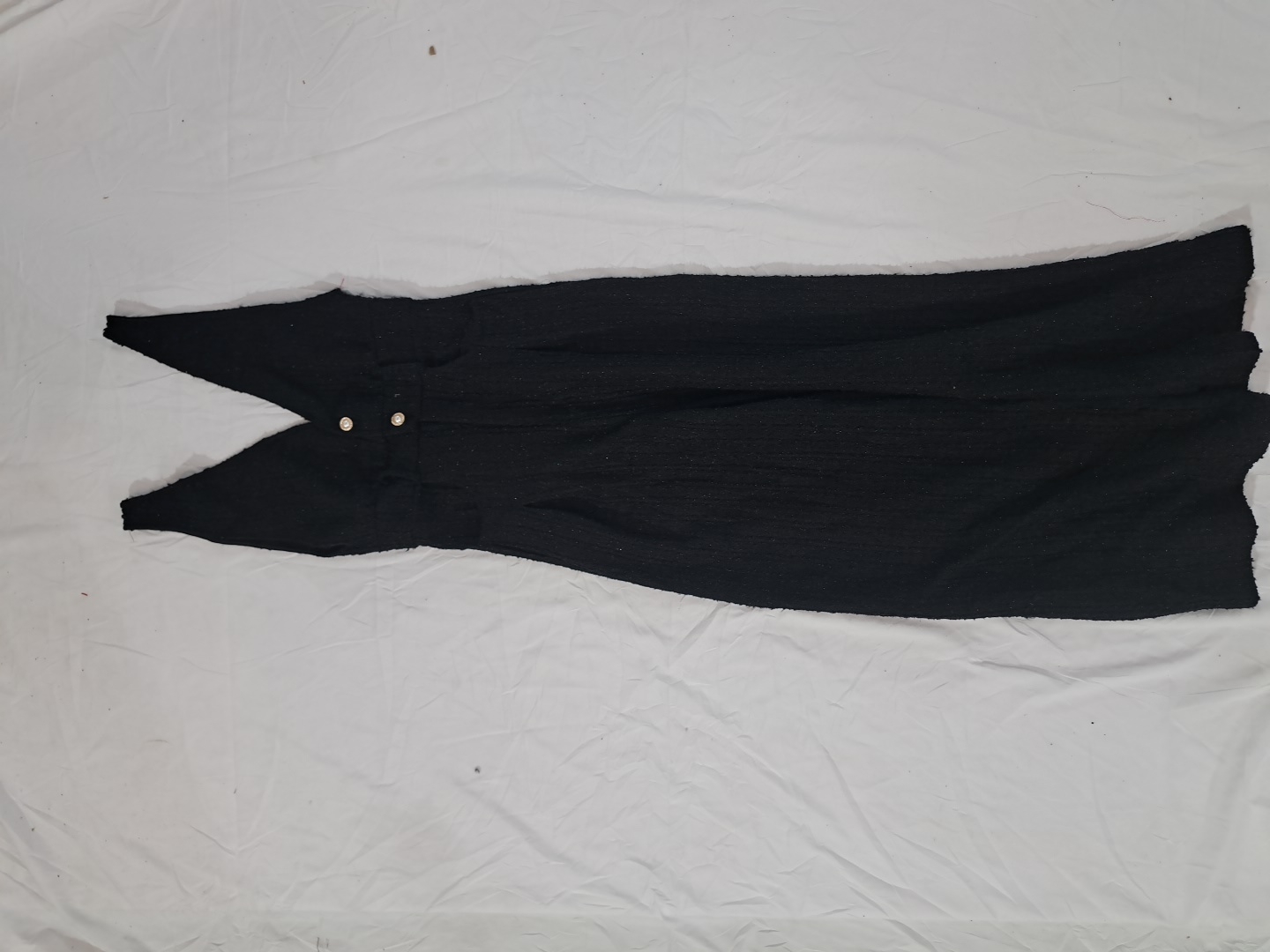 Schwarzer ärmelloser Overall