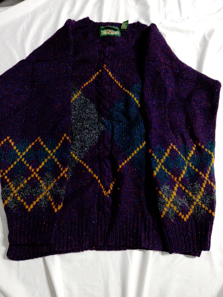 American Eagle Multicolor Knit Cardigan
