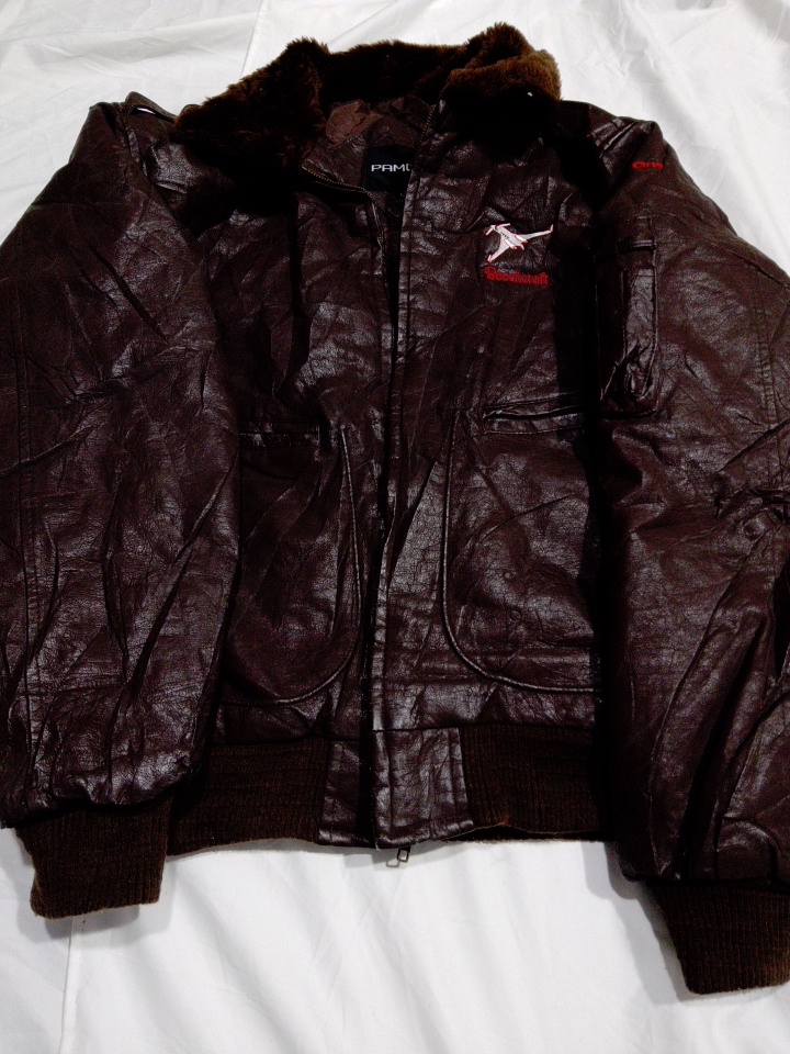 Jaqueta Bomber de Couro Pamco