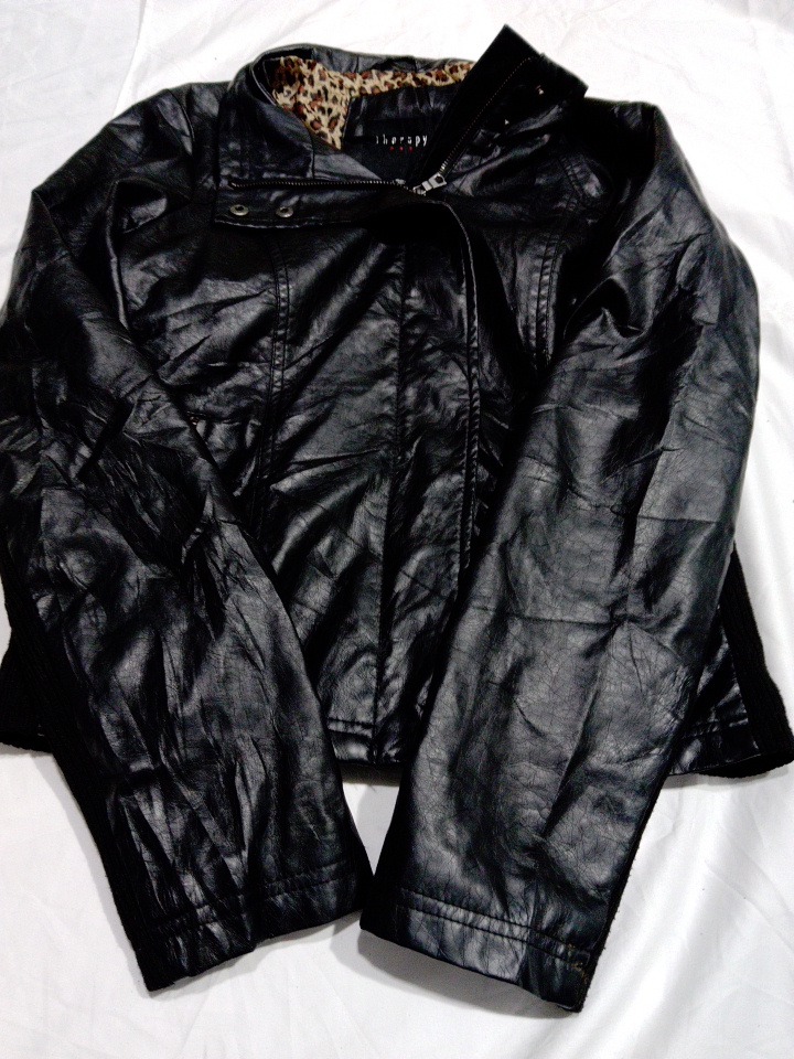 Therapy Black Leather Jacket