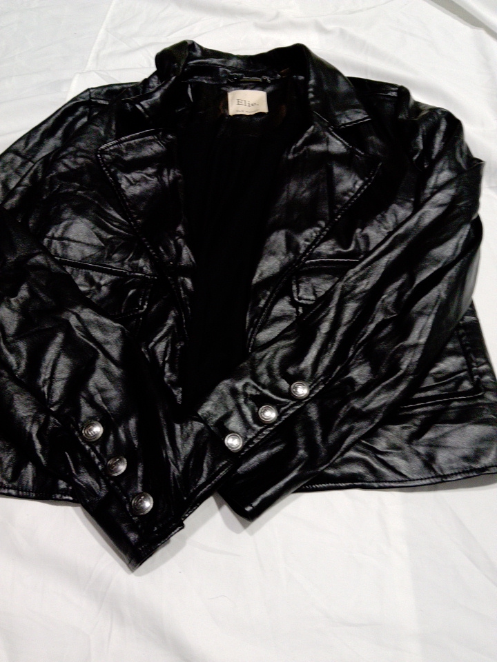Elie Tahari Black Leather Jacket